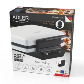 Adler AD 3085 biela / Vaflovač / 1200 W / nepriľnavé plochy (AD 3085)