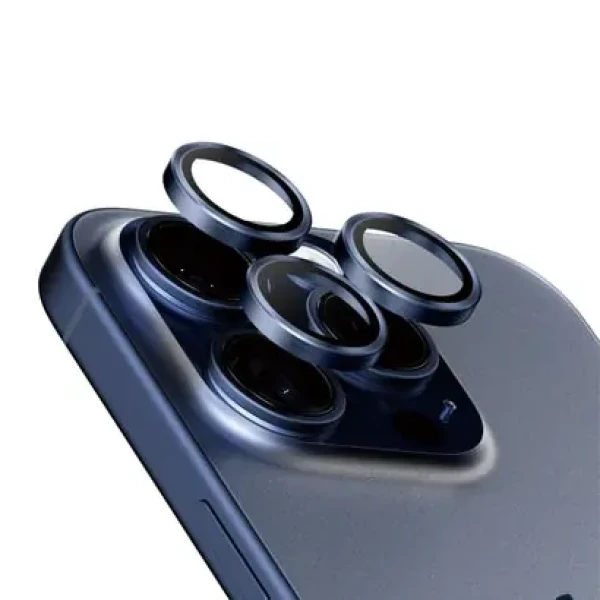 PanzerGlass HoOps Apple iPhone 16 Pro/15 Pro/16 Pro Max/15 Pro Max ochranné krúžky pre šošovky fotoaparátu - modrý Titan (1199)