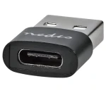Nedis USB adaptér USB-A konektor - USB-C zásuvka čierna / Redukcia / USB 2.0 / 480 Mbit/s (CCGB60920BK)