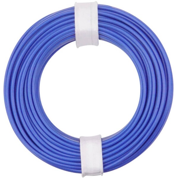 Donau Elektronik 125-012 opletenie / lanko 1 x 0.25 mm² modrá 10 m; 125-012