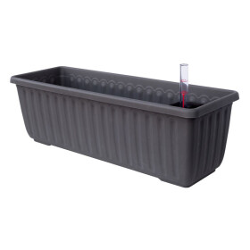 Plastia Samozavlažovací truhlík Siesta LUX antracit 80 cm