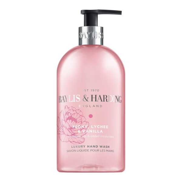 Baylis & Harding Tekuté mýdlo na ruce Pivoňka/Liči/Vanilka 500 ml