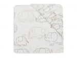 Jollein Prestieradlo napínacie 40/50 x 80/90 cm Elephant Tales 1 ks (511-501-68110)