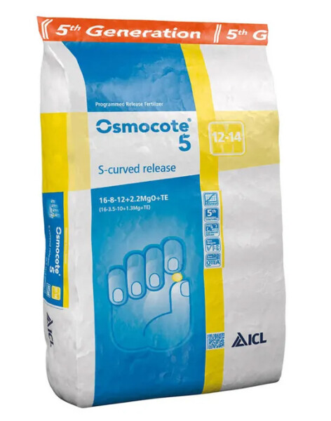 ICL Osmocote 5 25 kg 12-14M 16-8-12+2,2MgO+Te