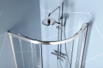 POLYSAN - EASY štvrťkruhová sprchová zástena 1200x900, L/R, číre sklo EL2715