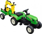 Super-Toys Traktor na pedále prívesom Koparką/ Tr3007