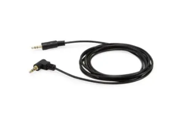 Equip / Prepojovací kábel / Jack 3,5 mm - Jack 3,5 mm / zalomený / 2,5 m / čierny (147084)
