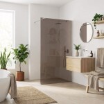 REA/S - Sprchová zástena Flexi Brown / Chrome 110 KPL-K99071