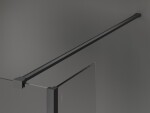 MEXEN/S - Kioto Sprchová zástena WALK-IN voľne stojaca 120 x 30 x 30, transparent, grafit kartáčovaná 800-120-030-222-66-00-030