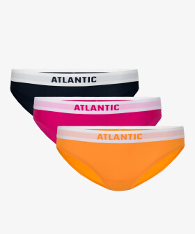 Dámske nohavičky ATLANTIC 3Pack - tmavomodrá, ružová, oranžová XL