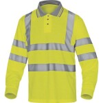 Reflexná pracovná polokošeľa Delta Plus METEOR Farba: Oranžová fluo, Veľkosť: 2XL (METEOORXX)