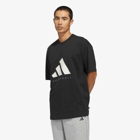 Tričko adidas Basketball T-Shirt (Gender Neutral) Black/ Off White L