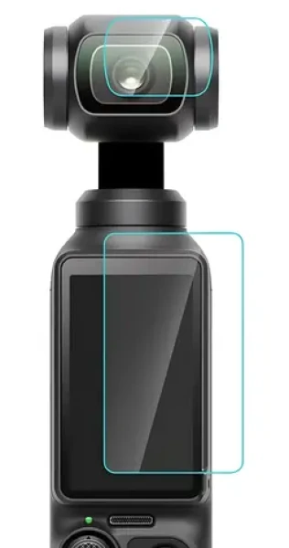 Puluz Tvrdené sklo DJI OSMO Pocket 3 / Ochranné sklo / objektív a displej / tvrdosť 9H (PU950T)