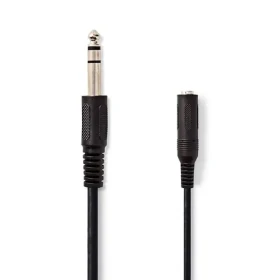 Nedis Stereo Audio kábel jack 6.35 mm (M) - jack 6.35 mm (F) 5.00 m čierna (CAGL23050BK50)