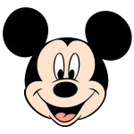 Veselá Stena Drevené vyfarbovacie postavičky Mickey a Minnie