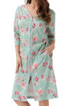 Dámsky župan 392 green extra plus - Luna pistáciová 4XL