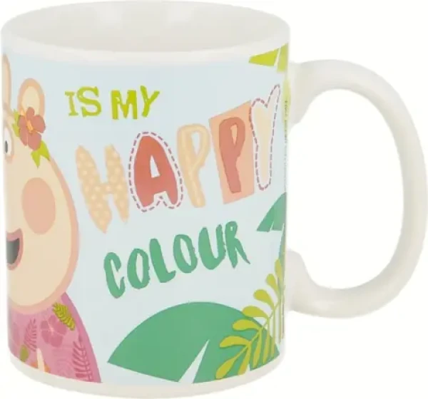 STOR Hrnček keramický 325 ml Prasiatko Peppa Flamingo (20112)