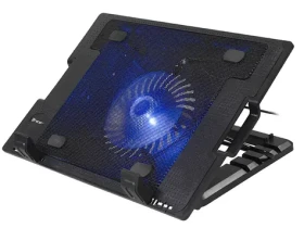 Tracer čierna chladiaca podložka 2xUSB 2.0 1x ventilátor nastaviteľný uhol