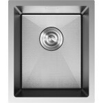 MEXEN - Trixo oceľový drez 1-bowl 370 x 440 mm, nerez HC 6412371000-01HC