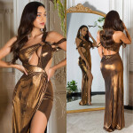 Soo Sexy! Gorgeous Koucla Gala Dress silver Einheitsgroesse