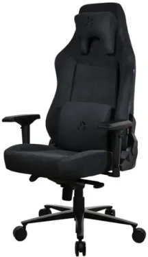 Arozzi VERNAZZA XL Supersoft Pure Black / Herné stoličky / látkové čalúnenie / čierna / nosnosť 170kg (VERNAZZA-XL-SPSF-PBK)