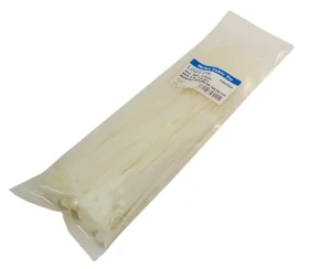 Sťahovacie pásky nylonové biele 300 mm / Sťahovacie pásky / 100 ks / 3,6 mm (KAB0004)