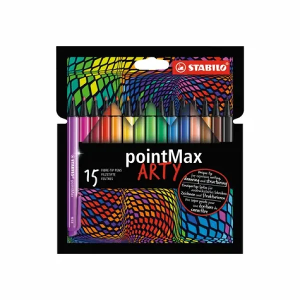 STABILO® pointMax - ARTY - 15 ks sada - 15 rôznych farieb (488/15-1-20)