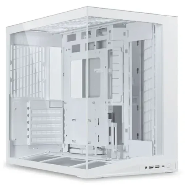 Lian Li O11 Dynamic Mini V2 biela / PC skriňa / ATX / Bez zdroja / 2x USB-A 3.0 + 1x USB-C 3.1 / priehľadná bočnica (O11DMIV2W)