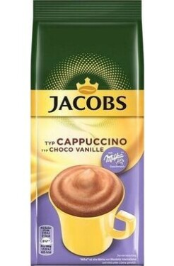 Jacobs Cappuccino Choco Vanille 500 g / Instatntná káva s čokoládou Milka (8711000524640)