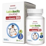 SWISS Imunit Lactobacily junior + vitamín D3 30 tabliet + 6 ZADARMO