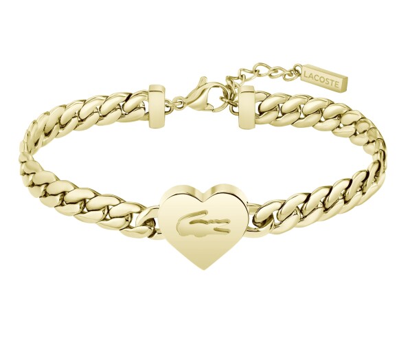 Lacoste Romantický pozlátený náramok Love My Croc 2040464