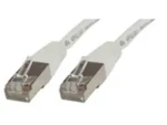 MicroConnect CAT5e F/UTP 0.5m biela / PVC (B-FTP5005W)