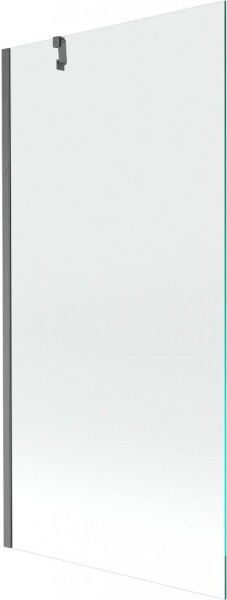 MEXEN/S - Next vaňová zástena FIX 90 x 150, transparent, grafit kartáčovaná 895-090-000-00-00-66