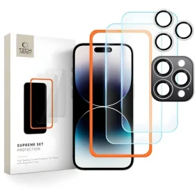 Tech-Protect Supreme Set Apple iPhone 16 Pro Max / Ochranné sklo / 3 ks / transparentné