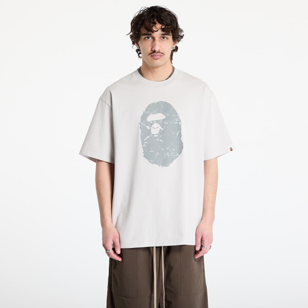 Tričko A BATHING APE Heavy Washed Ape Head Relaxed Fit Tee UNISEX Gray XXL
