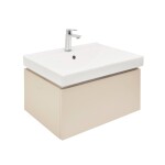 Kúpeľňová skrinka s umývadlom SAT Feel 60x30x46 cm pieskovo béžová mat SATFEEL60BEU1B SATFEEL60BEU1B