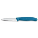 VICTORINOX Swiss Classic Kuchynský nôž 8 cm modrá / vrúbkované ostrie (6.7632.C1)