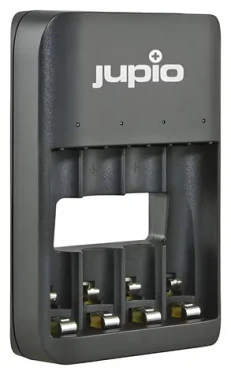 JUPIO USB nabíjačka AA/AAA batérií / Nabíjačka batérií / 4 sloty / LED (JBC0110)