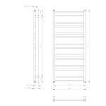 SAPHO - METRO DOS vykurovacie teleso 500x1100 biela mat IR432T