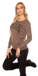 Trendy Koucla pulli LONDON with lace Einheitsgroesse