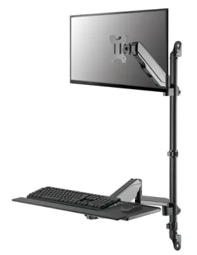 Neomounts WL90-325BL1 / držiak na stenu / pre monitor klávesnice a myš / 17-32" / sedenie-stanie / VESA 75x75/100x100 (WL90-325BL1)