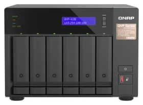 QNAP QVP-63B čierna / NVR / 8 kanálov / 6x 3,5" / Intel Core i3 / 16GB DDR4 (QVP-63B)