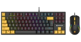 Tracer GAMEZONE Hornet 87 čierna, žltá / Set klávesnice s myšou / Mechanická / RGB podsvietenie / USB / EN layout (TRAKLA47396)