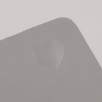 Eulenschnitt Bez názvu - Podložka na pracovní stůl Heart Grey 80 x 40 cm