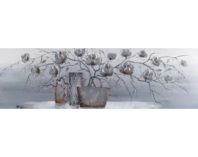 Ručne maľovaný obraz Dekoratívne zátišie 120x40 cm, olejomaľba%