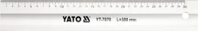YATO YT-7070 Hliníkové pravítko 300 mm (YT-7070)