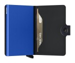 Kožená mini peňaženka Secrid Miniwallet Matte Black & Blue
