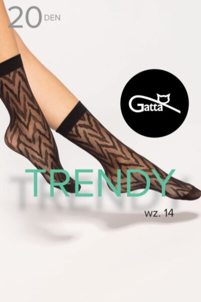 PONOŽKY TRENDYLINE - 14 PONOŽIEK nero UNI