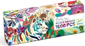 DJECO Panoramatické puzzle Dúhoví tigre