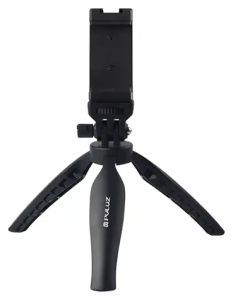 Puluz Stolný statív pre smartphone čierna / Statív / závit 1/4” / šírka telefónu 7,5-8,5 cm (PU600B)